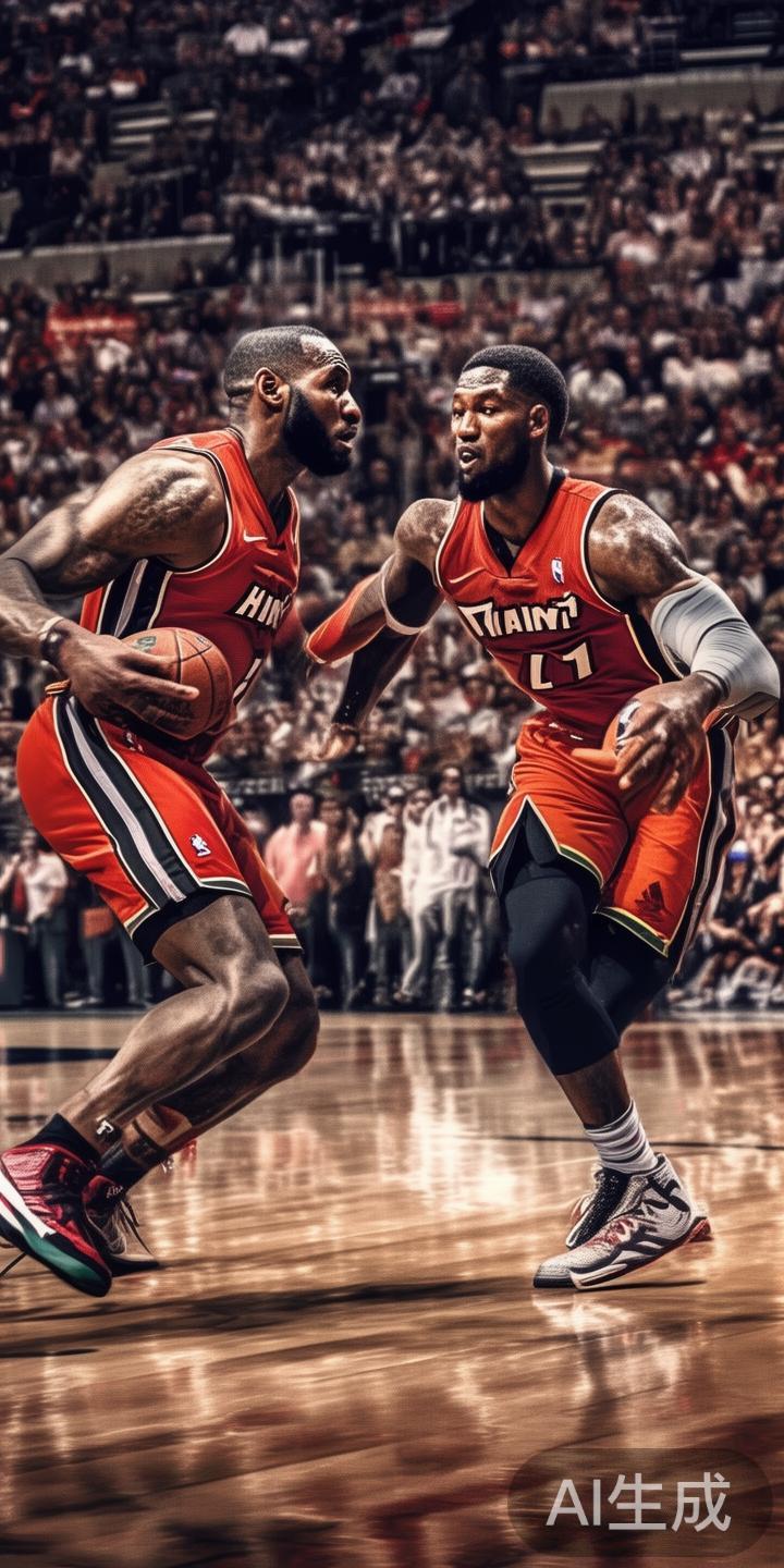 两位巨星的相遇
从2010年詹姆斯加盟迈阿密热火
